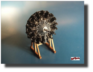 Pratt & Whitney R-0985-48 engine. 1:15 scale. Scratch built in metal by Rojas Bazán. Pratt & Whitney R-0985-48 engine. 1:15 scale. Scratch built in metal by Rojas Bazán.